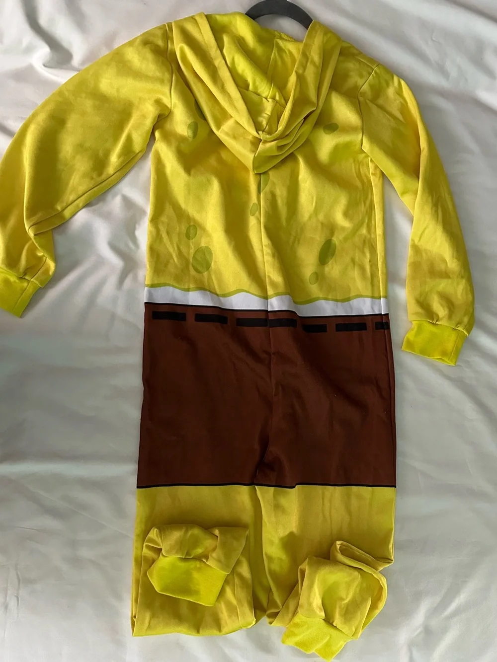 Spirit SpongeBob Square Pants Kids Yellow Hoodie Onesie - Picture 4 of 6